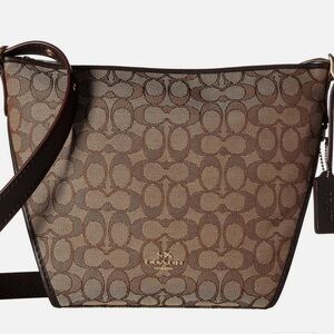 Signature Small Dufflette in Khaki and Brown